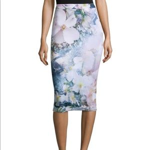Ted Baker Sinda floral print midi pencil skirt